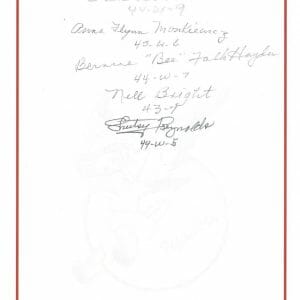 WWII WASP PILOTS MULTI SIGNED BOOKPLATE PSA DNA X96319 RARE X5