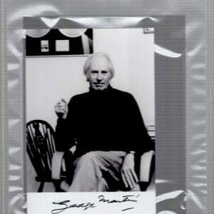 GEORGE MARTIN HAND SIGNED 4x6 PHOTO BEATLES RARE JSA+PSA SLABBED