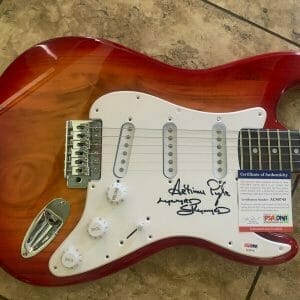 Artimus Pyle Signed Autographed Guitar Lynyrd Skynyrd Inscription PSA Certified