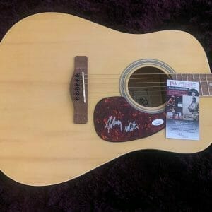 Johnny Winter Signed Autographed Acoustic Guitar JSA Certified