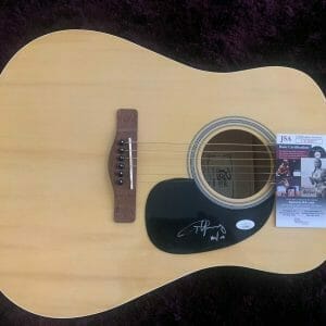 Angus Young AC/DC Signed Autographed Acoustic Guitar JSA Certified
