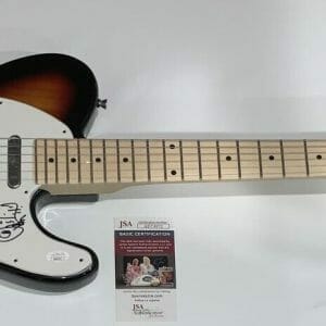WES SCANTLIN SIGNED SUNBURST ELECTRIC GUITAR PUDDLE OF MUDD JSA COA