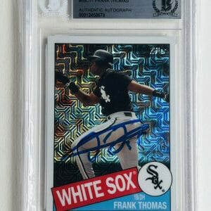 2020 TOPPS 1985 Topps Chrome Silver FRANK THOMAS 85C-11 Signed Auto Beckett BAS