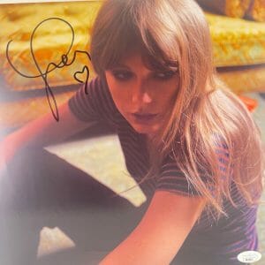 TAYLOR SWIFT Signed Autograph Vinyl LP Insert "Midnights" Mahogany Vinyl JSA