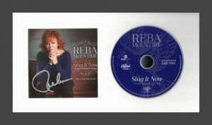 REBA MCENTIRE SIGNED AUTOGRAPH SING IT NOW FRAMED CD DISPLAY – READY TO HANG! COLLECTIBLE MEMORABILIA