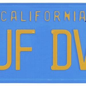 Cheech Marin & Tommy Chong Up in Smoke Signed MUF DVR License Plate BAS Witness