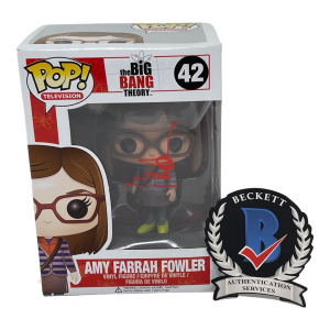 MAYIM BIALIK SIGNED AMY FARRAH FOWLER FUNKO POP THE BIG BANG THEORY BECKETT COA COLLECTIBLE MEMORABILIA