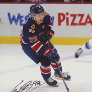 CONNOR BEDARD SIGNED REGINA PATS 8X10 PHOTO 2 JSA