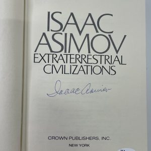 ISAAC ASIMOV Signed Book "Extraterrestrial Civilizations" 1st Edition 1979 JSA