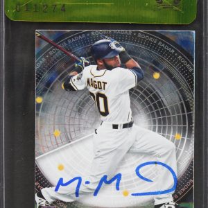 Padres Manny Margot Signed 2017 Bowman Platinum #RR-MM Rookie Card BAS #11274