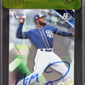 Padres Manny Margot Signed 2017 Bowman Platinum #89 Rookie Card BAS #11275