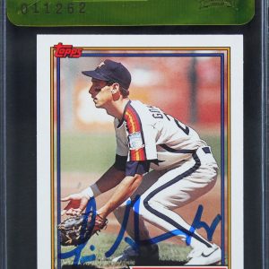 Astros Luis Gonzalez Authentic Signed 1990 Topps #57 Rookie Card BAS #11262