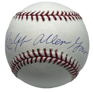 Ralph Garr Signed Baseball AIV AA21976 w/ Full Name "Ralph Allen Garr"