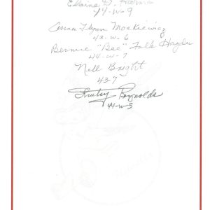 WWII WASP PILOTS MULTI SIGNED BOOKPLATE PSA DNA X96320 RARE X5