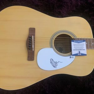 Adam Clayton U2 Signed Autographed Acoustic Guitar Beckett Certified