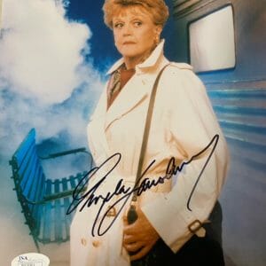 ANGELA LANSBURY HAND SIGNED 8x10 PHOTO AMAZING POSE MURDER SHE WROTE JSA