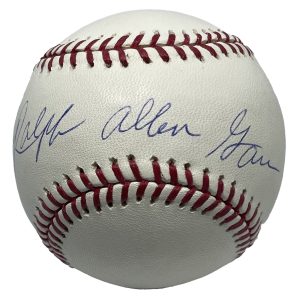 Ralph Garr Signed Baseball AIV AA21977 w/ Full Name "Ralph Allen Garr"