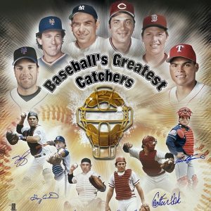 BASEBALL’S GREATEST CATCHERS MULTI SIGNED 16X20 S12022 RARE PIAZZA CARTER BERRA