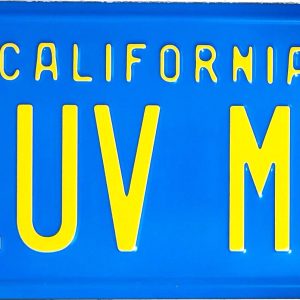 CHRISTIE BRINKLEY Signed Autograph California License Plate