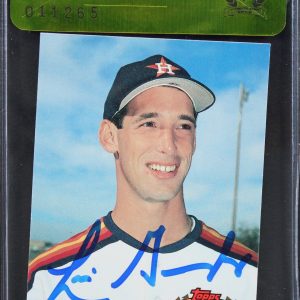 Astros Luis Gonzalez Authentic Signed 1990 Topps Stadium #576 RC Card BAS #11265