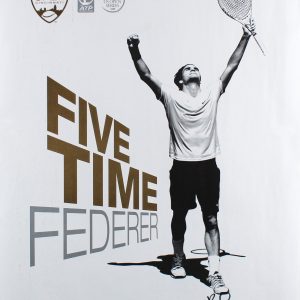 Roger Federer Authentic Signed 18x24 W&S Cincinnati Open Poster BAS #BG79227