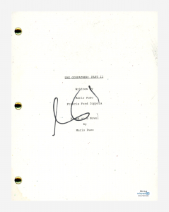 AL PACINO SIGNED AUTOGRAPHED THE GODFATHER PART II 2 MOVIE SCRIPT ACOA COA COLLECTIBLE MEMORABILIA