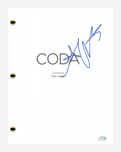 AMY FORSYTH SIGNED AUTOGRAPHED CODA MOVIE SCRIPT SCREENPLAY ACOA COA COLLECTIBLE MEMORABILIA
