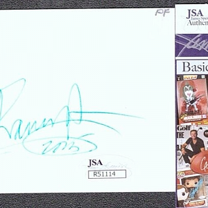 PETER FRAMPTON Signed Autograph 3x5 Card JSA COA