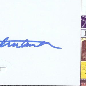 WILLIAM WESTMORELAND Signed Autograph 3X5 Index Card JSA COA Commander US Army