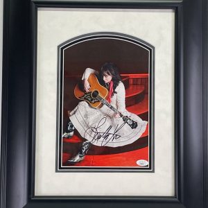 LORETTA LYNN Signed Autograph 8x10 Custom Framedc to 17x21 JSA COA