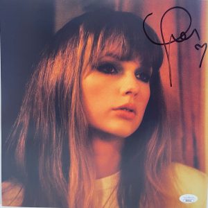 TAYLOR SWIFT Signed Autograph Vinyl LP Insert "Midnights" Jade Green Vinyl JSA