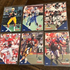 5x 1994 Classic Draft SIGNED Cards Johnson Klein Foley Williams Brooks Beavers