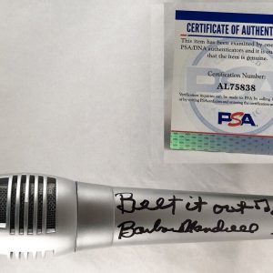 Barbara Mandrell Signed Microphone PSA/DNA COA