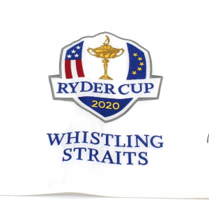 Bryson DeChambeau Signed 2020 Ryder Cup USA Golf Pin Flag w/Beckett COA BG93719