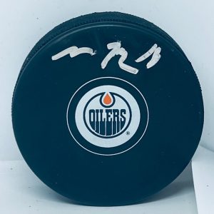 Zach Hyman signed Edmonton Oilers Puck autographed