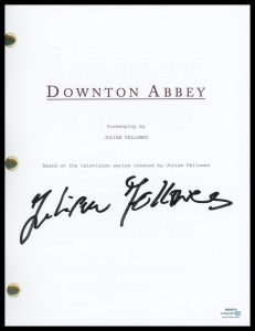 JULIAN FELLOWES “DOWNTON ABBEY” CREATOR AUTOGRAPH SIGNED SCRIPT SCREENPLAY ACOA COLLECTIBLE MEMORABILIA