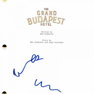 WES ANDERSON SIGNED AUTOGRAPH THE GRAND BUDAPEST HOTEL FULL MOVIE SCRIPT w/ JSA