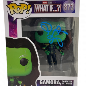 ZOE SALDANA SIGNED POP FUNKO FIGURE "WHAT IF" GAMORA MARVEL AUTOGRAPH BECKETT 1