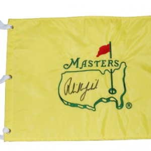 PHIL MICKELSON signed (MASTERS) Golf Undated pin flag BECKETT BAS BG93722
