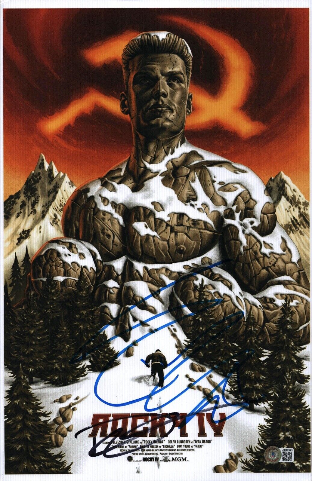 Rocky Signed good Movie Poster