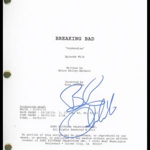 Bob Odenkirk "Breaking Bad" AUTOGRAPH Signed 'Ozymandias' Episode Script ACOA