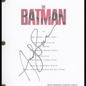 Andy Serkis "The Batman" AUTOGRAPH Signed 'Alfred' Full Script Screenplay ACOA