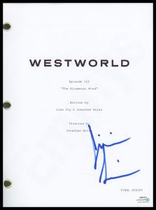 JIMMI SIMPSON “WESTWORLD” AUTOGRAPH SIGNED FULL ‘THE BICAMERAL MIND’ SCRIPT ACOA COLLECTIBLE MEMORABILIA
