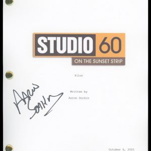 Aaron Sorkin "Studio 60 on the Sunset Strip" AUTOGRAPH Signed Pilot Script ACOA