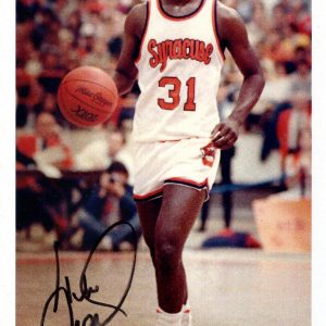 PEARL WASHINGTON HAND SIGNED 5x8 PHOTO+COA THE PEARL SYRACUSE BASKETBALL