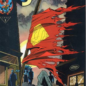 THE DEATH OF SUPERMAN FIRST EDITION COMIC BOOK FROM 1993+BONUS BATMAN COMIC