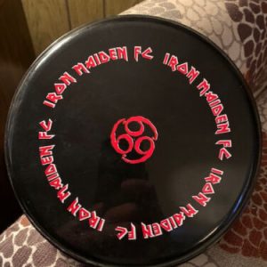 IRON MAIDEN VINTAGE BLACK FAN CLUB FRISBEE AWESOME GRAPHICS+HARD TO FIND