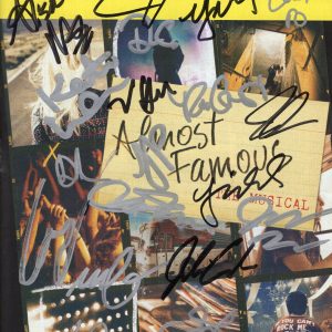 ALMOST FAMOUS HAND SIGNED NYC PLAYBILL+COA SIGNED BY CAST+CHRIS WOOD
