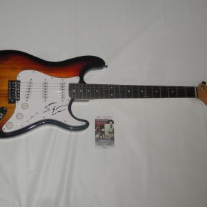 STEVE EARLE SIGNED SUNBURST ELECTRIC GUITAR AUTOGRAPHED LEGEND JSA COA