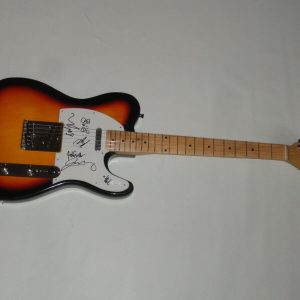 WILCO SIGNED SUNBURST ELECTRIC GUITAR JEFF TWEEDY ALL 6 VERY RARE JSA COA